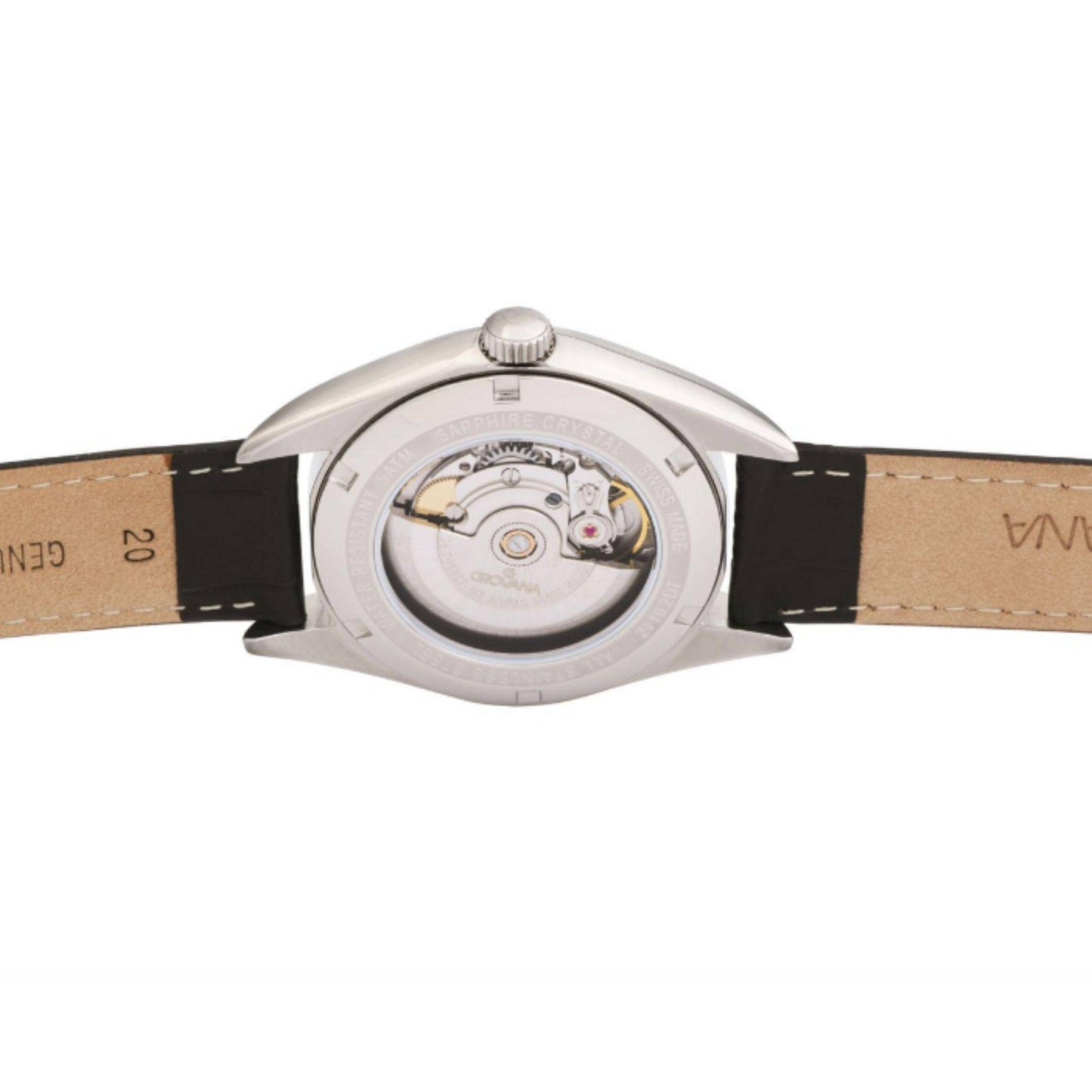 GROVANA Herrenuhr Automatik St. Andrews Leder 2110,2522