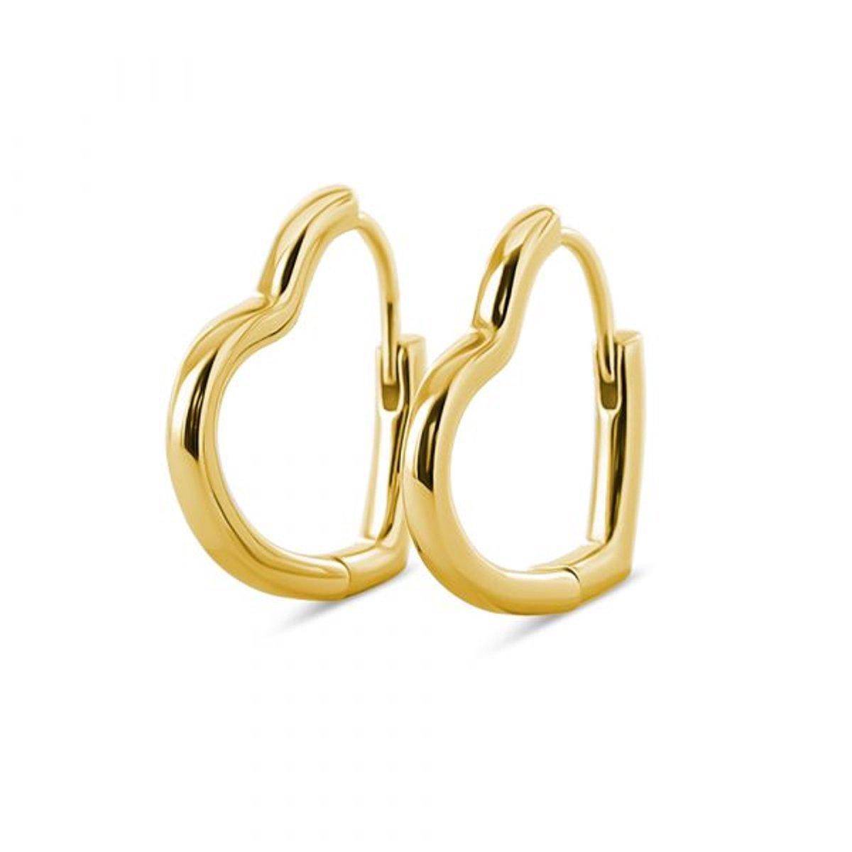 AMORETTO MILANO 925 Silber Ohrringe Herz Gold