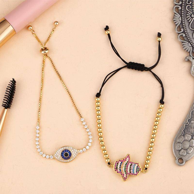 AMORETTO MILANO Armband Bunte Steine Gold