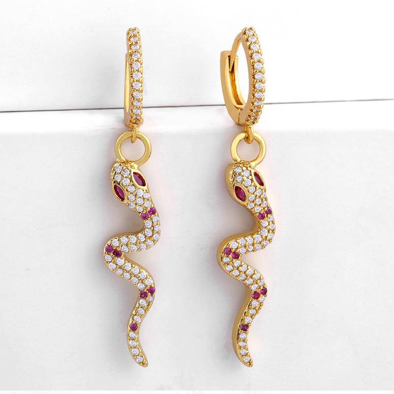 AMORETTO MILANO Ohrringe Schlange Gold