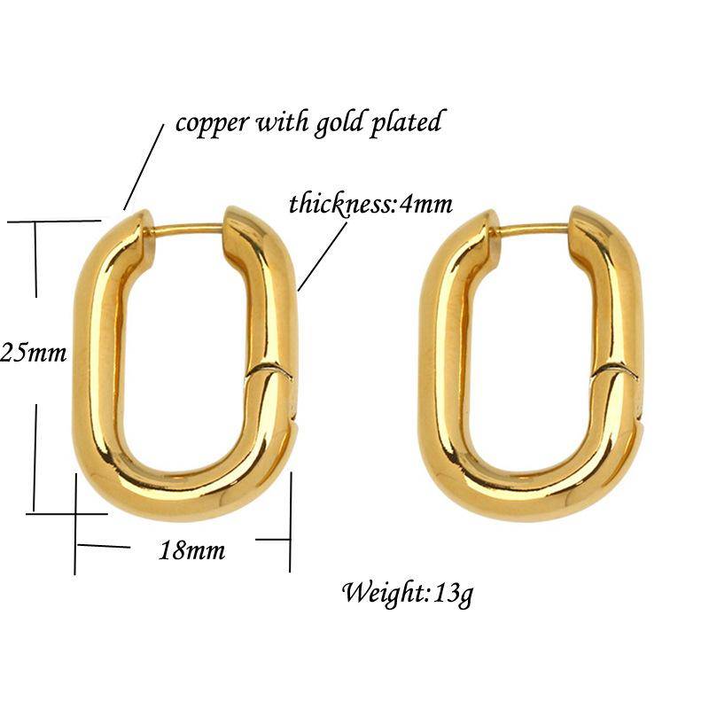 AMORETTO MILANO Creolen Oval Gold