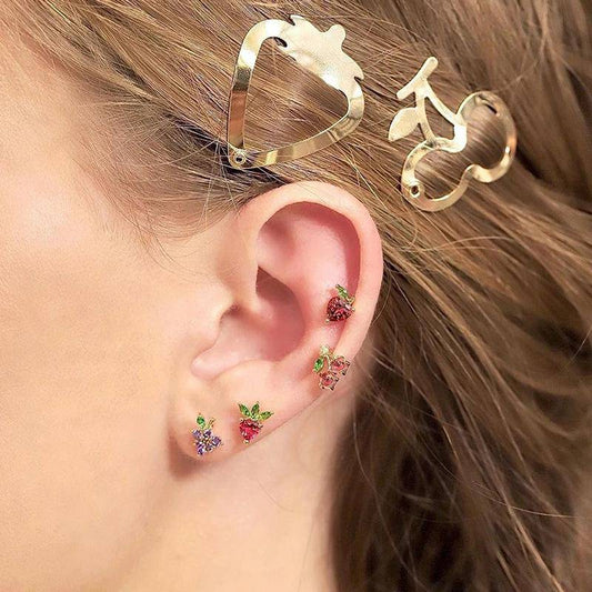 AMORETTO MILANO Ohrringe Muster Gold