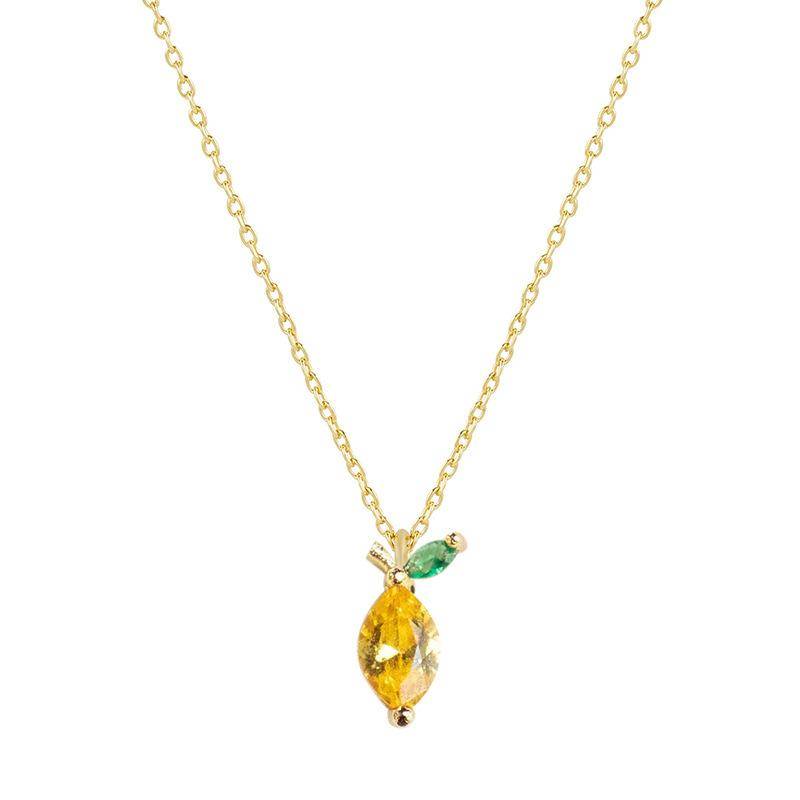 AMORETTO MILANO Halskette Zitrone Gold