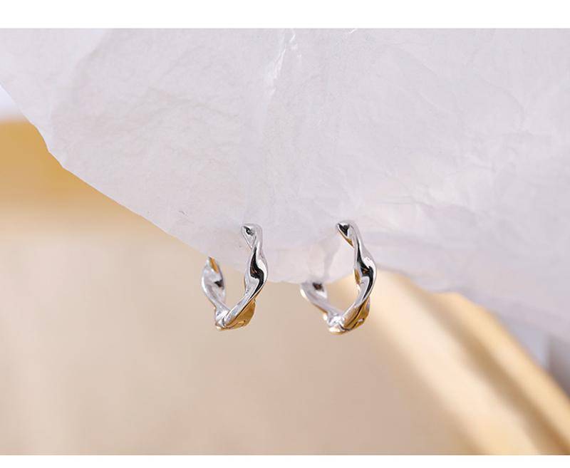 AMORETTO MILANO 925 Silber Wellen Creolen Silber