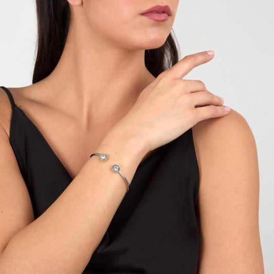 Karl Lagerfeld Damen Armband ILLUME Silber Weiß