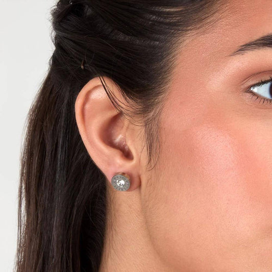 Karl Lagerfeld Damen Ohrringe ILLUME Silber Weiß