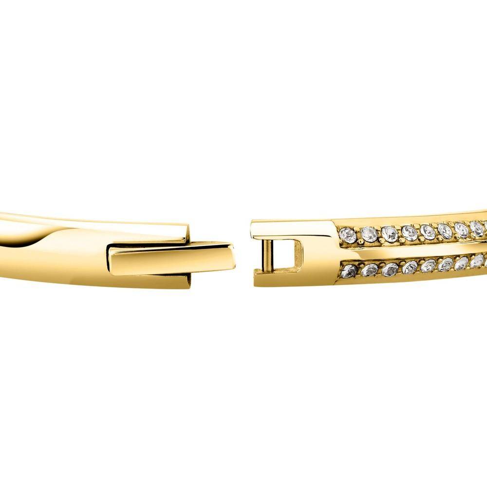 Karl Lagerfeld Damen Armreif BOND PAVE Gold Weiß
