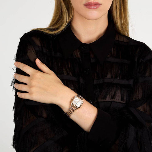 Montre femme KARL LAGERFELD SQUARE CLASSICS Or rose Argent