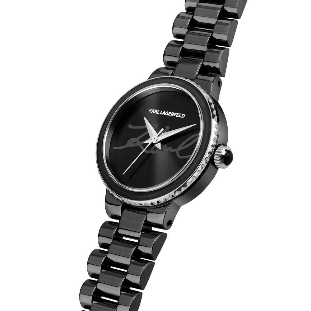 KARL LAGERFELD Damenuhr BERLIN Schwarz
