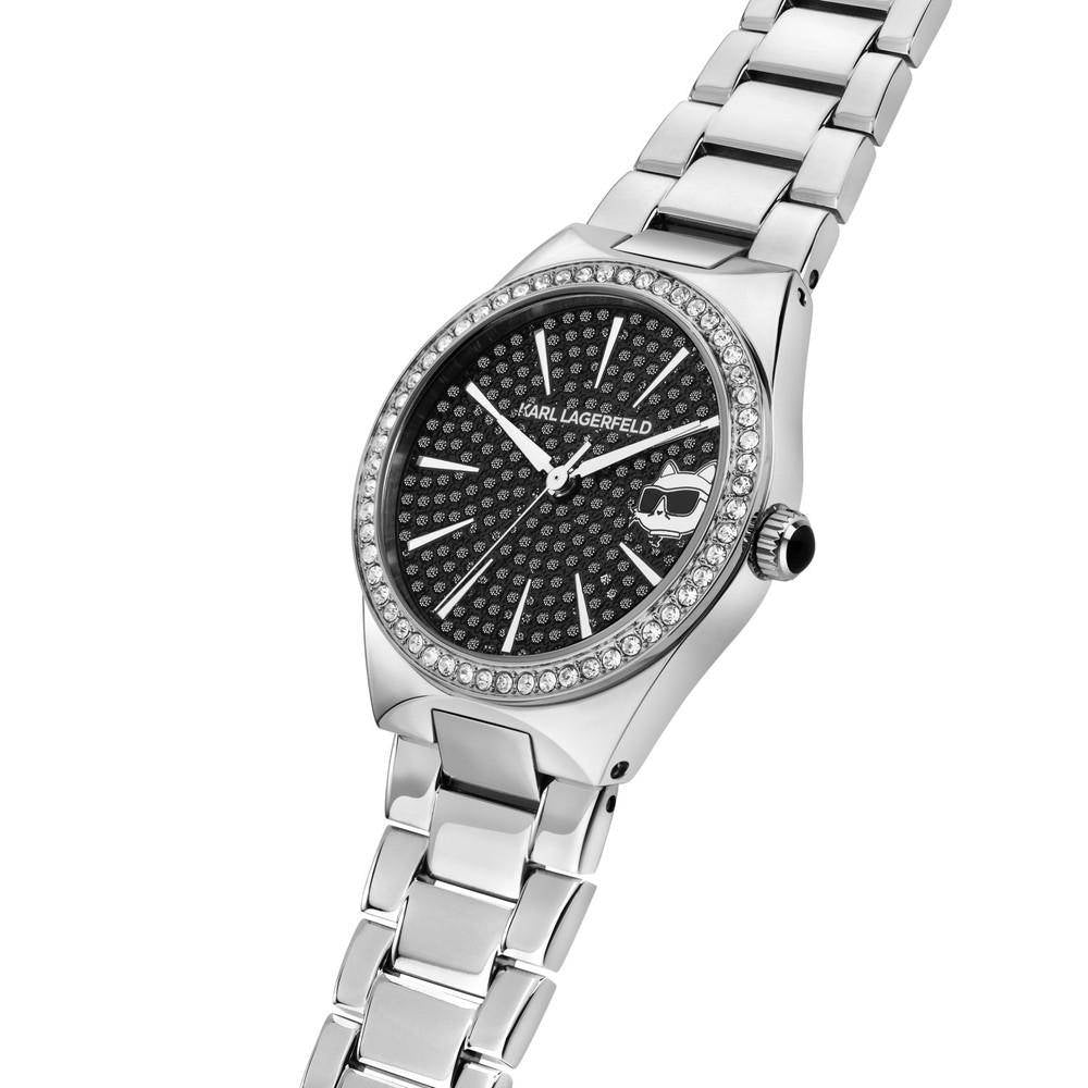 KARL LAGERFELD Montre Femme MEA HAMBURG Argent Noir