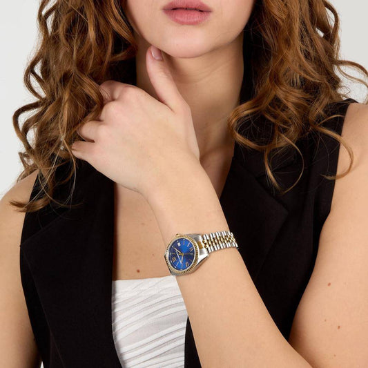 Montre femme KARL LAGERFELD TIMELESS CODE Bicolore Bleue