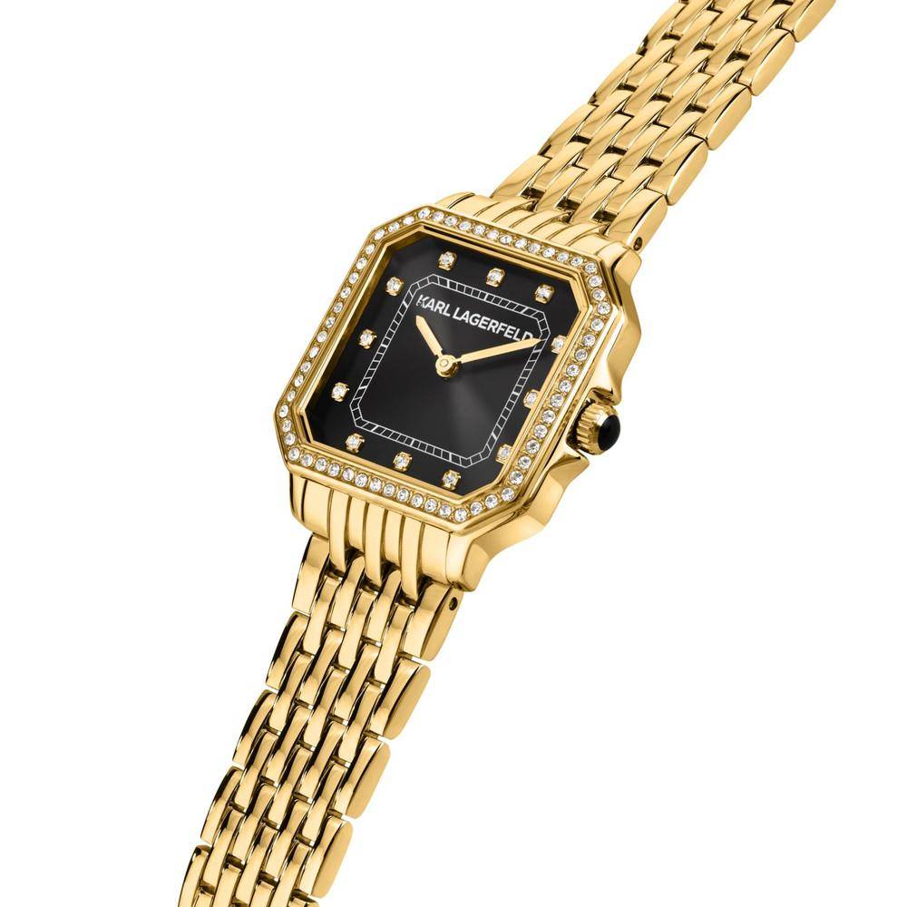 Montre pour femme KARL LAGERFELD ICON SQUARE Or Noir