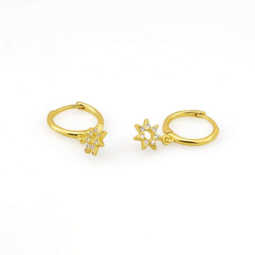 AMORETTO MILANO Creolen aus 925 Silber Stern Zirkonia A110084