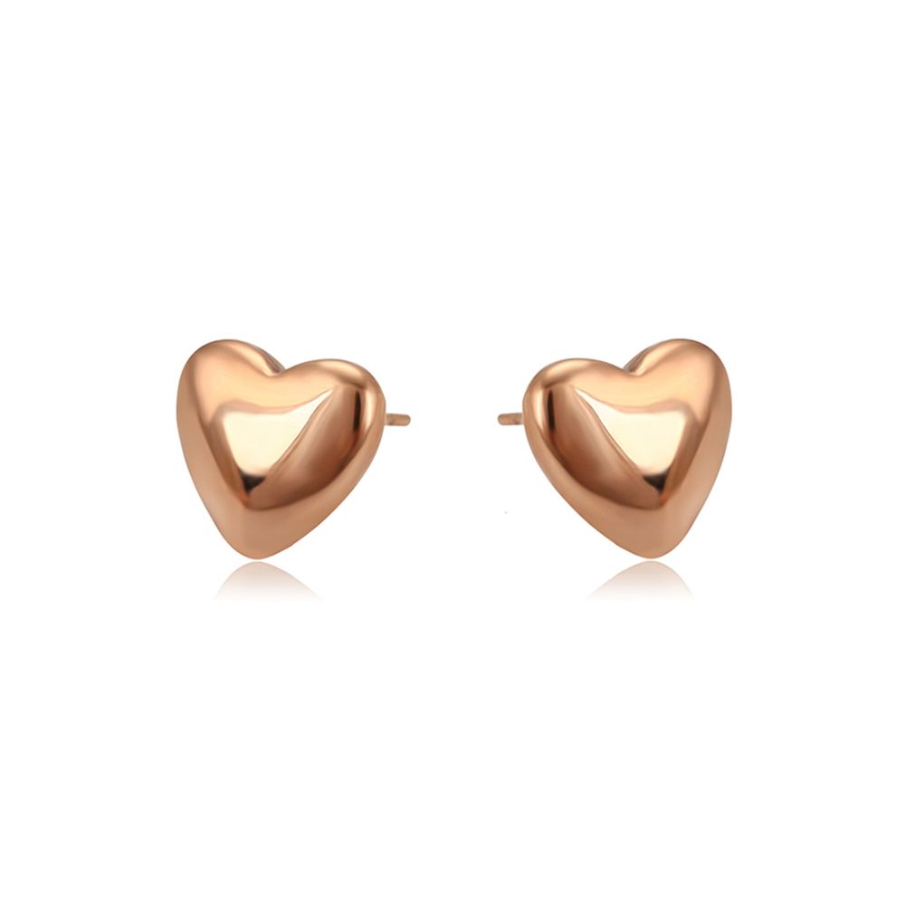 AMORETTO MILANO Ohrstecker Herz "CARO" Rose-Gold AM0204