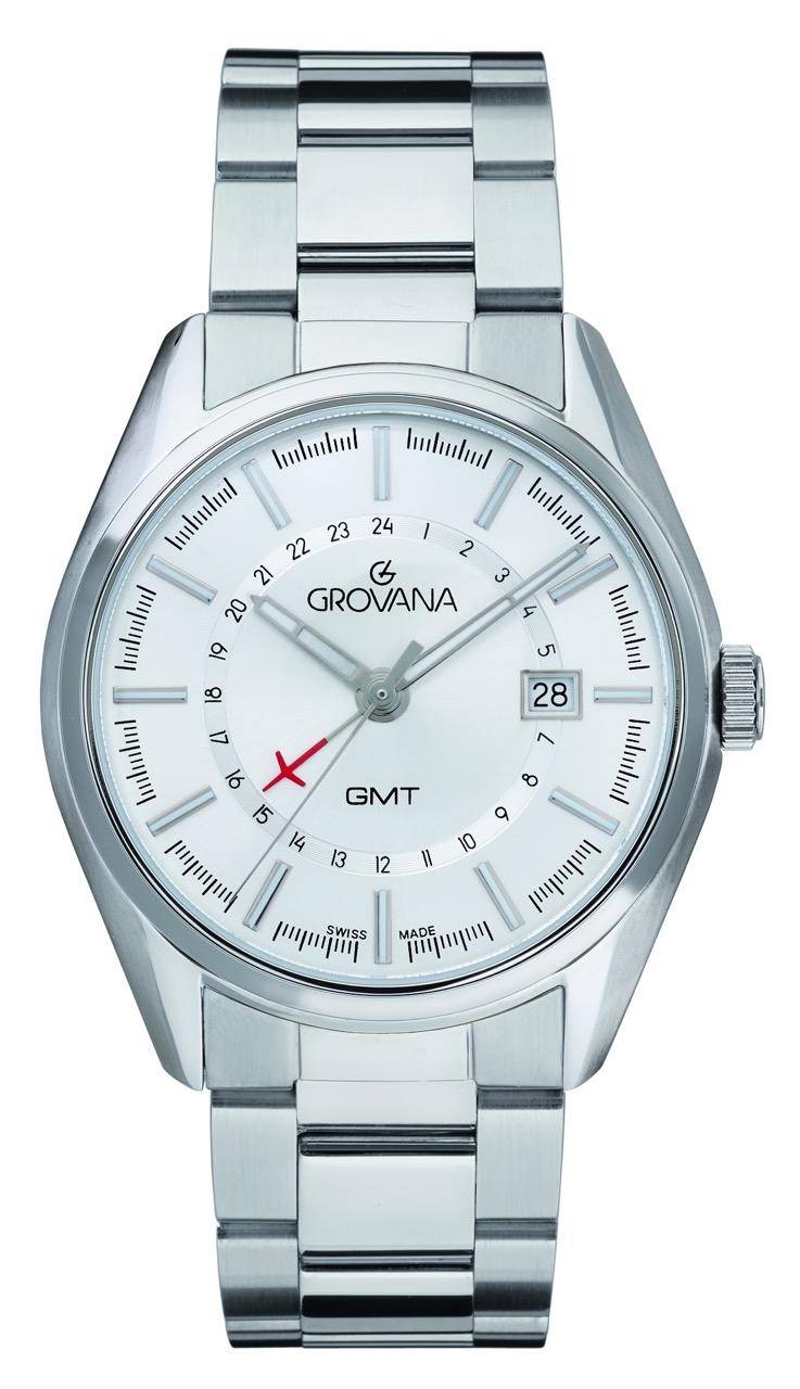 GROVANA Uhr St. Andrews Steel Metal Silver 42mm Herren 1547,1132