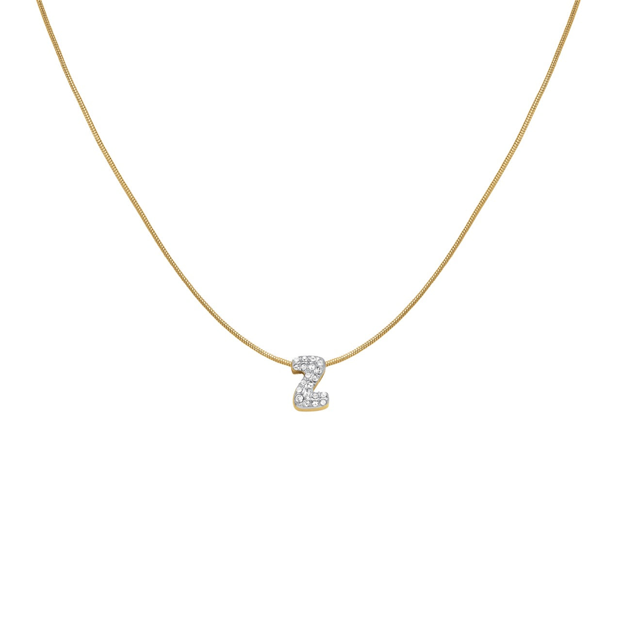 ROSEFIELD Buchstabenkette Mini Bubble Pavé