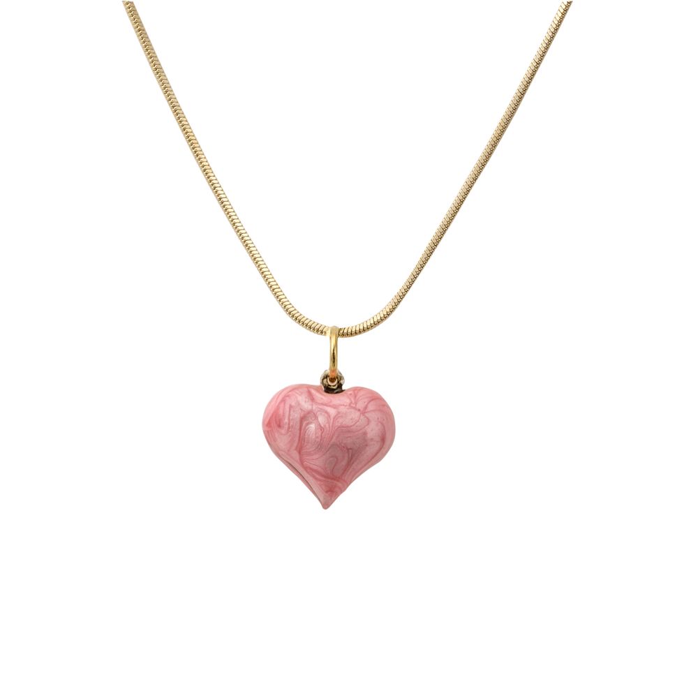 AMORETTO MILANO Halskette " Rose Cuore" Rosa Herz Gold AMS53