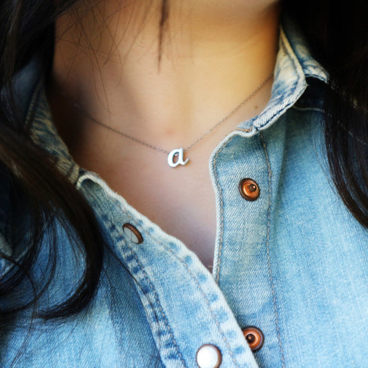 AMORETTO MILANO Buchstaben Kette „Lettera“ J Schreibschrift rosegold AM0187-JR