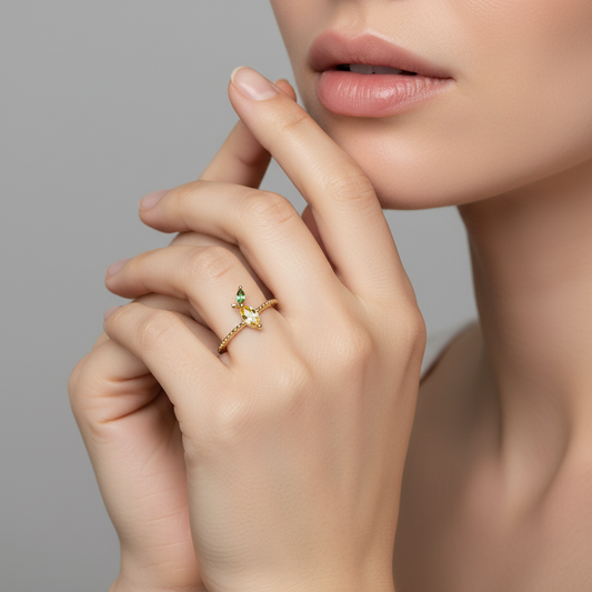 AMORETTO MILANO Ring Zitrone Gold