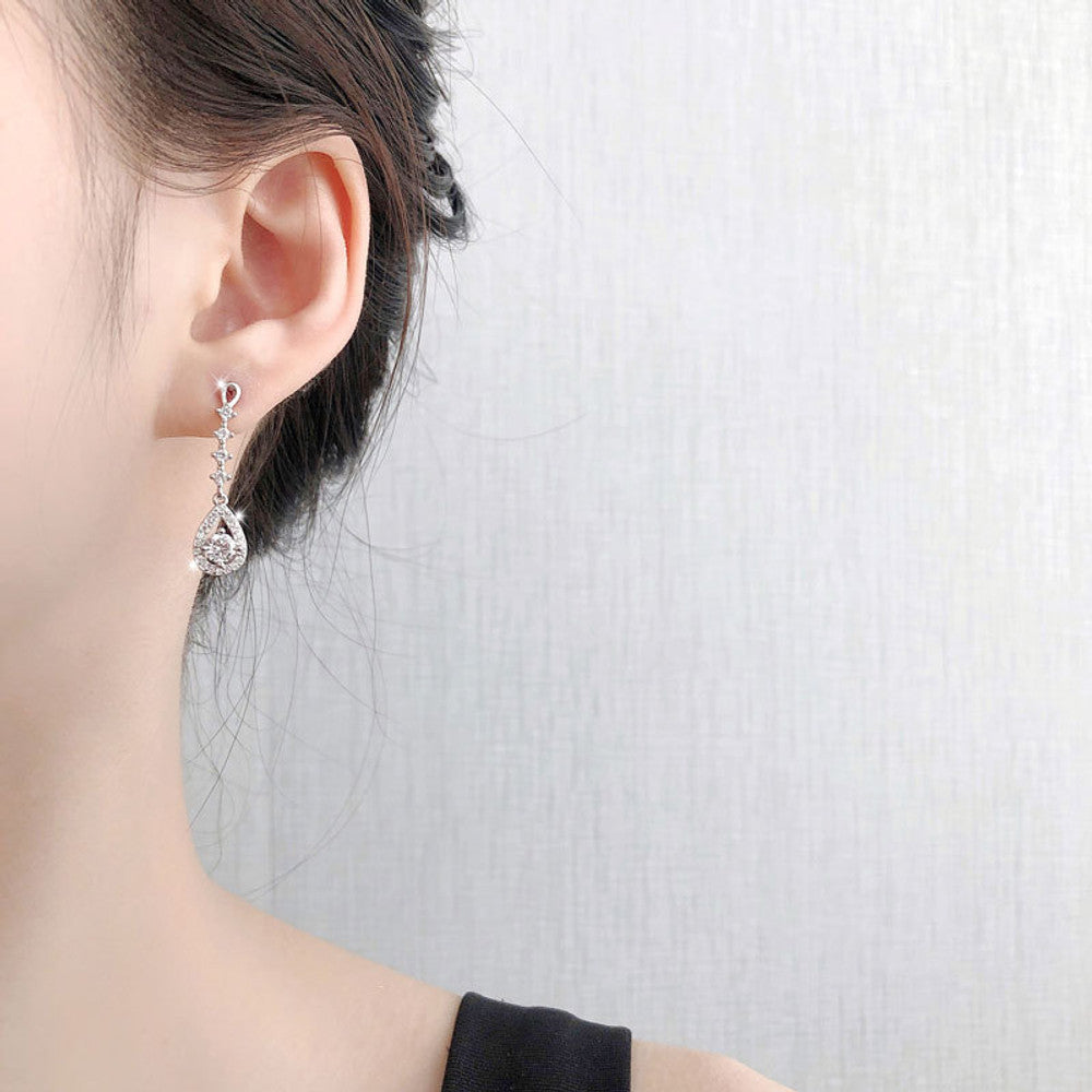 AMORETTO MILANO Ohrstecker aus 925 Silber Zirkonia Tropfen A110040