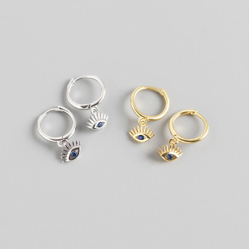 AMORETTO MILANO Ohrringe Creolen aus 925 Silber Auge A110080