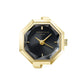 ROSEFIELD Damenuhr STUDIO Ringuhr Schwarz Gold SBGSG-O67