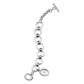 ROSEFIELD Women's Watch The Oval Charm Chain White Silver SWSSS-OV14