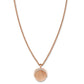 ROSEFIELD Kette TOC Necklace Twisting Sunray Coin pendant Rose Gold JTNCRG-J449