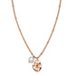 ROSEFIELD Kette TOC Necklace Pearl and waved Charm Rose Gold JTNPRG-J447