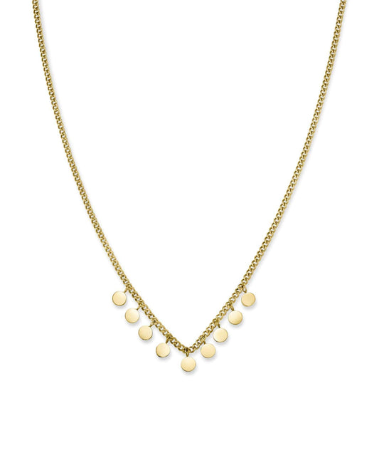 ROSEFIELD Kette TOC Necklace Multi micro coins Baxter Gold JTNMG-J444