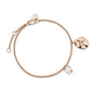 ROSEFIELD Bracelet Pearl and waved Charm Rose Gold JTBPRG-J438