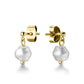ROSEFIELD Earrings Stud with tiny pearl Gold JTSPG-J427