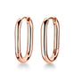 ROSEFIELD Earrings Hoop Chunky oval Rose Gold JTHCRG-J424