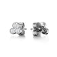 ROSEFIELD Earrings Stud Triple Swarovski crystals Silver JTSTCS-J422