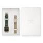 ROSEFIELD Uhren-Set Boxy Black Forest Green Gold + Mesh Gold Strap BFGMG-X237