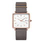 ROSEFIELD Damenuhr The Boxy White Elephant Grey Rosegold QWGR-Q12