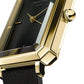 ROSEFIELD women's watch The Elles Black Sunray Black Leather Gold