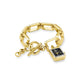 ROSEFIELD Damenuhr STUDIO Charm Kettenuhr Schwarz Gold SBGSG-O66