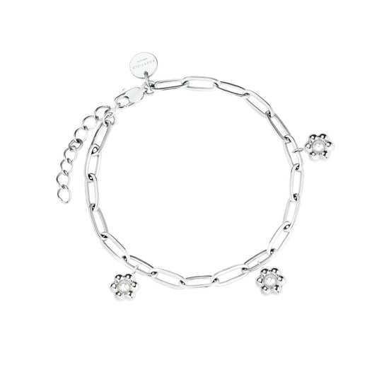 ROSEFIELD Armband Daisy Flower Silver
