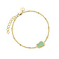 ROSEFIELD Armband Organic Gemstone Bracelet Jade Gold