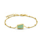 ROSEFIELD Armband Organic Gemstone Bracelet Jade Gold