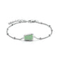 ROSEFIELD Armband Organic Gemstone Bracelet Jade Silver JBOGS-J657