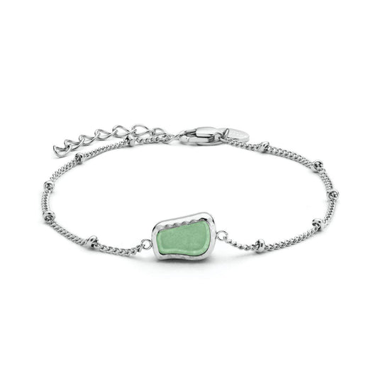 ROSEFIELD Armband Organic Gemstone Bracelet Jade Silver JBOGS-J657