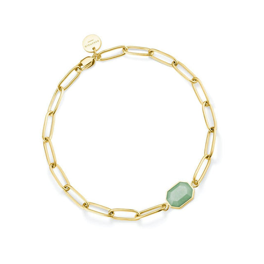 ROSEFIELD Armband Geometric Gemstone Bracelet Jade Gold JBGGG-J662