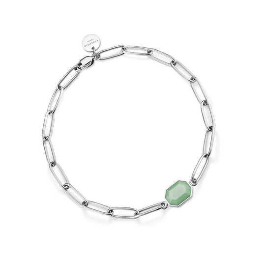 ROSEFIELD Armband Geometric Gemstone Bracelet Jade Silver JBGGS-J663