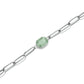ROSEFIELD Armband Geometric Gemstone Bracelet Jade Silver JBGGS-J663