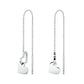 ROSEFIELD earrings double hearts hanging silver JEDHS-J687