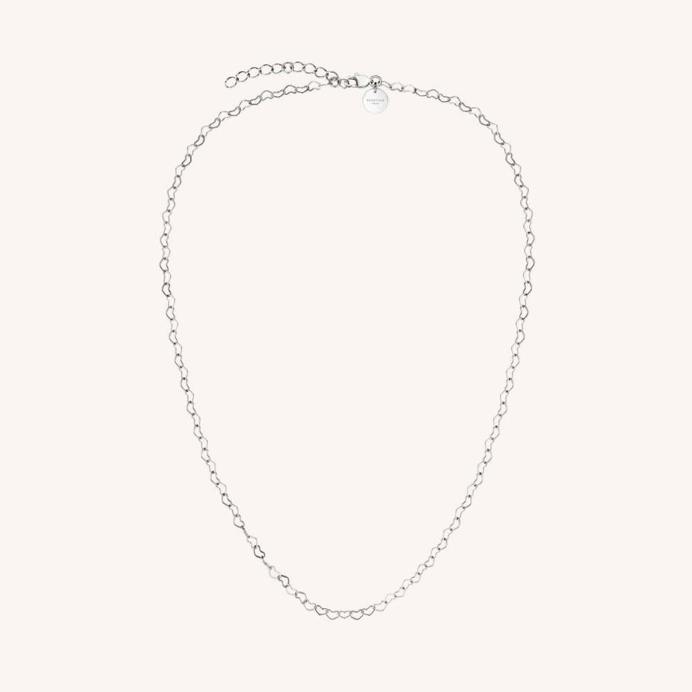 ROSEFIELD Halskette Herzen Chain Silver
