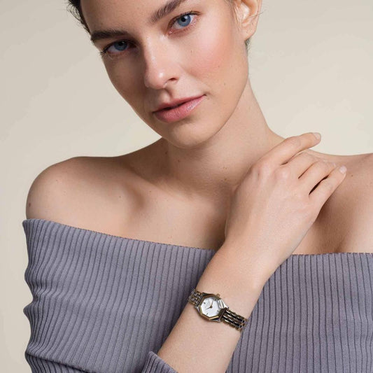 ROSEFIELD Women's Watch Gemme White Steel Gold GWGSG-G02