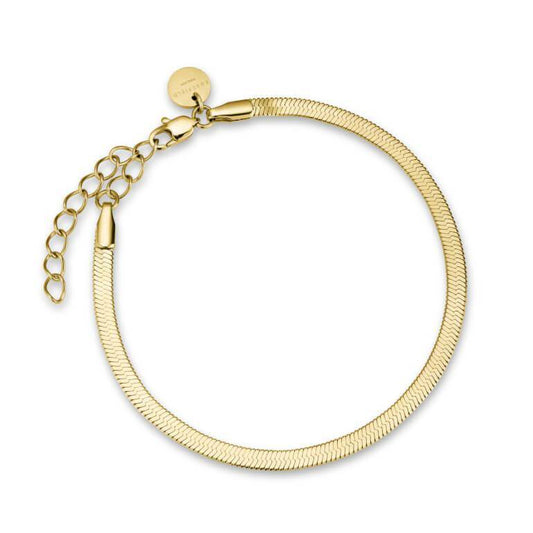 ROSEFIELD Armband Flat Snake Gold  Edelst. 3mm JBSCG-J539